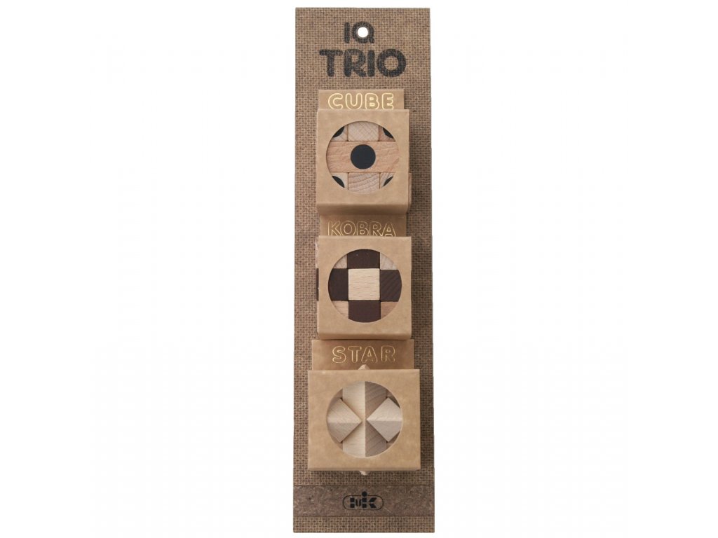 Set de puzzle-uri din lemn TRIO