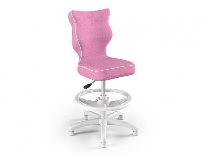 Židle bílá 3 4 růžová (1)