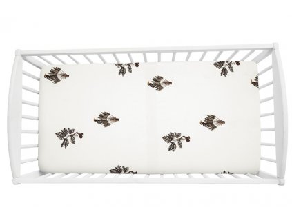 Cearceaf de pat din bumbac JUNGLE PLANT pentru pat de copil (Propuneri 140 x 70 cm)