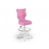 Židle bílá 3 4 růžová (1)